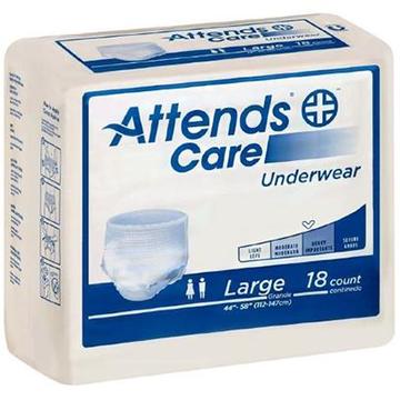 Attends Care Underwear, Moderate-Heavy Absorbency, Large, 44