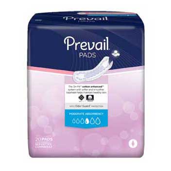 Prevail Bladder Control Moderate Pad White 11