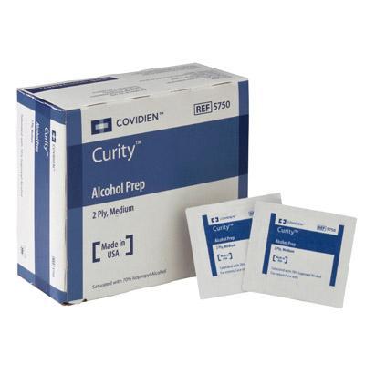 Curity Alcohol Prep Pad, 2-Ply, Medium (200 count) REPLACED BY 55MWAPM