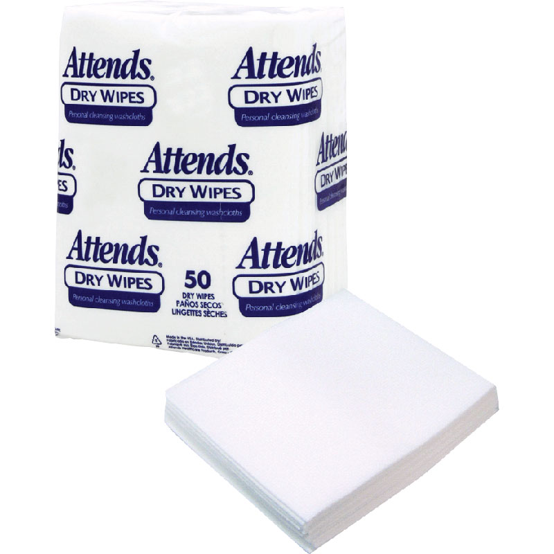 Attends Dry Wipes, 10